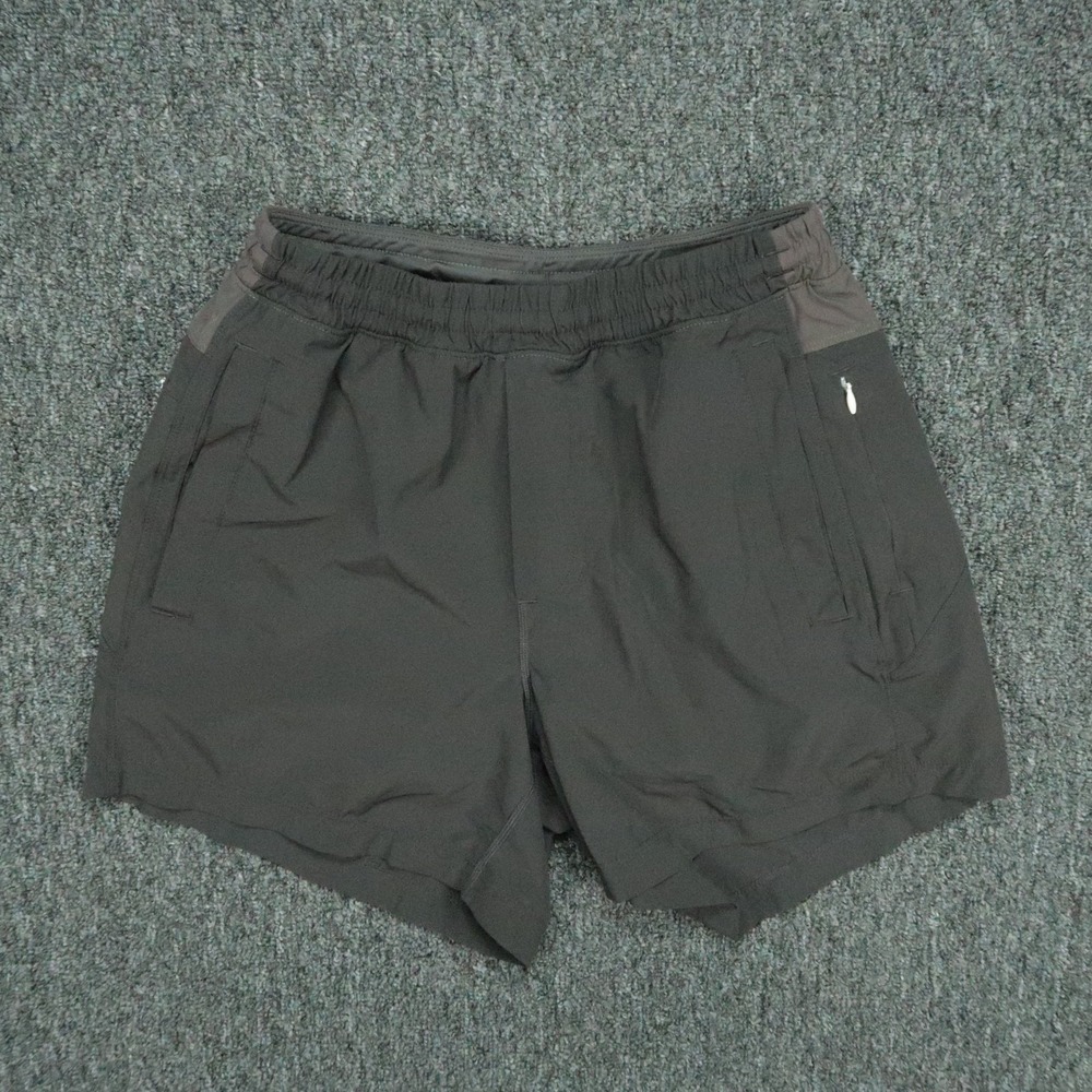 Birddogs Shorts Mens Small Gray Boomstick Stretch Running Lined Zip Pocket